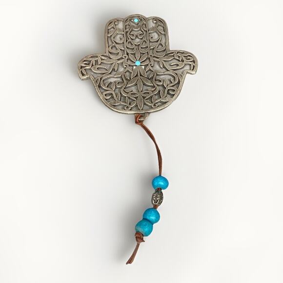 Hamsa Filigree Rotem Hand Pendant/Charm - Picture 1 of 6